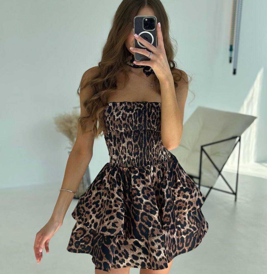 TAYT VEGAS - LEOPAR ELBİSE