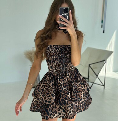 LEOPAR ELBİSE - Thumbnail