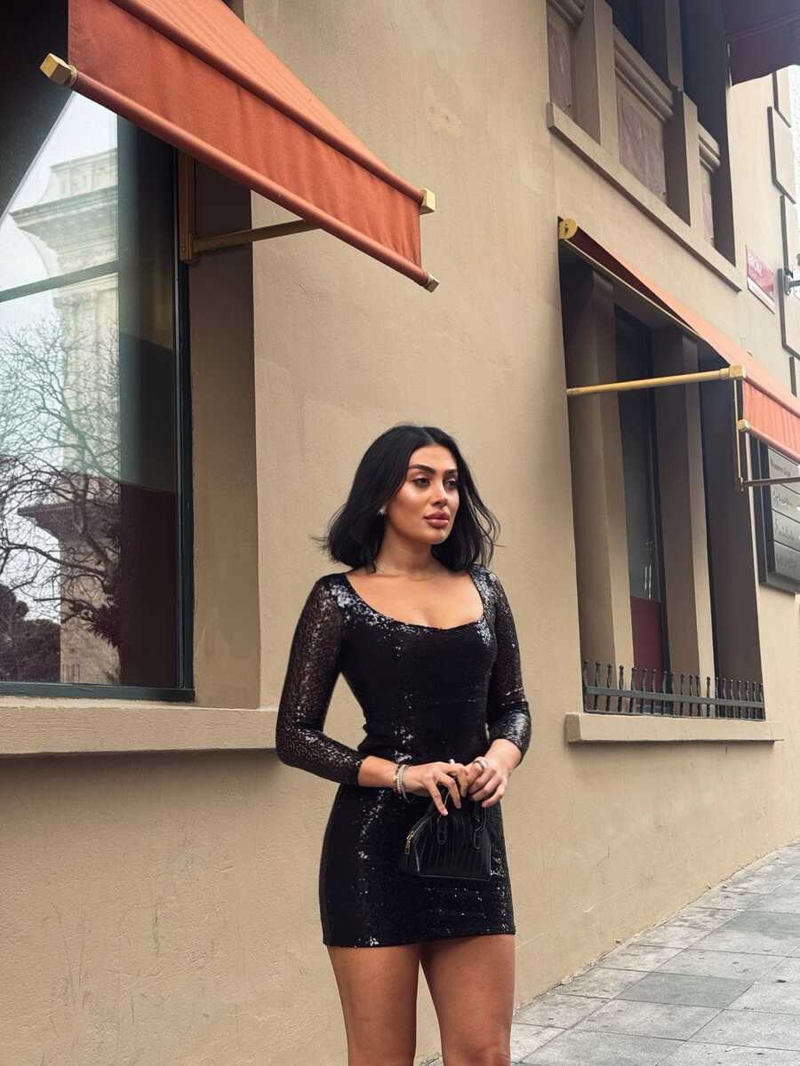  - PULPAYET KISA ELBİSE SİYAH